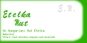 etelka mut business card